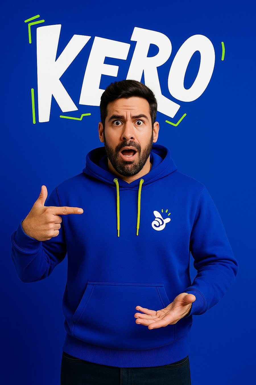 Modelo usando camiseta Kero personalizada