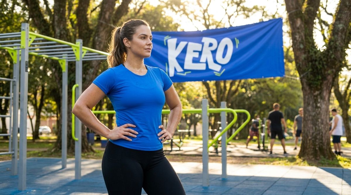 Camiseta Kero Fitness Fem Baby L - vista do produto, look