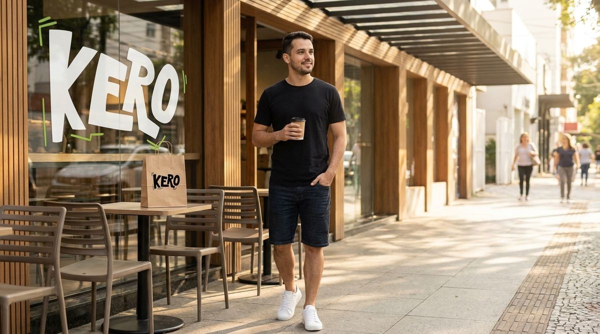 Camiseta Kero Casual Masc - vista do produto, look
