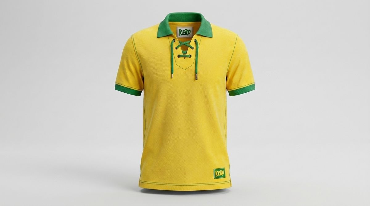Camiseta Kero Polo Retro · Edição Copa - vista do produto