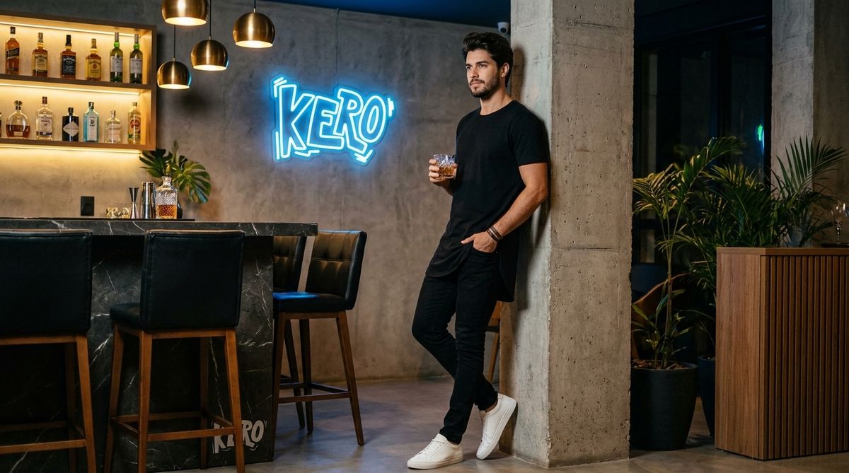 Camiseta Kero Longline Masc - vista do produto, look