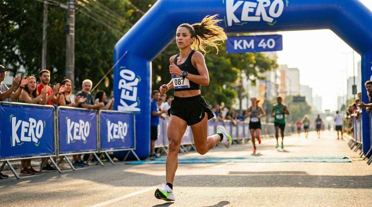 Camiseta Kero Shorts Corrida - vista do produto, look